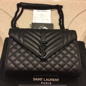 New Saint Laurent Medium Matelasse Leather Handbag